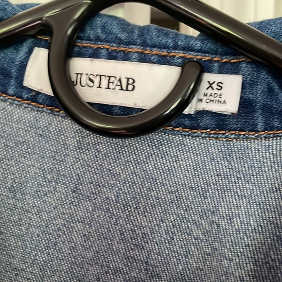 JustFab Denim Jacket XS - Picture 3 of 5